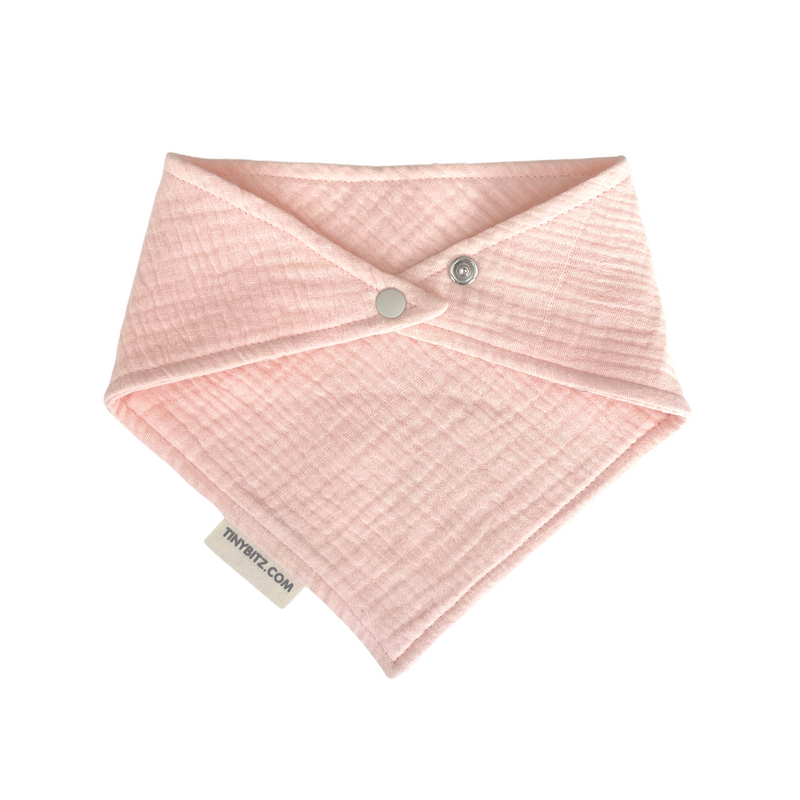 Organic Muslin Bib (Blush Pink)