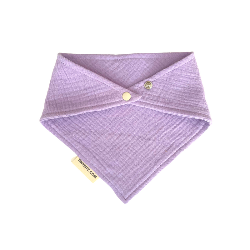 Organic Muslin Bib (Lavender)