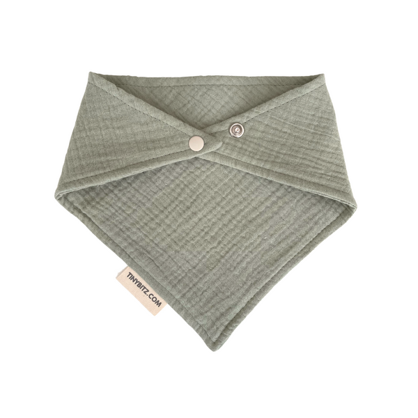 Organic Muslin Bib (Sage)