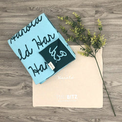 Personalized Blanket for Pets (Ice Blue Background)