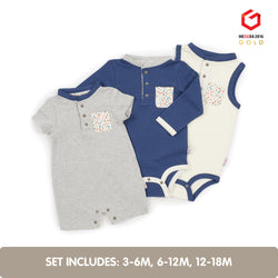 Summer Growing Kit for 3-Month Old Baby Boys (Tiny Dots)