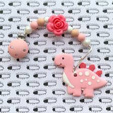 Little Caleb: Cute Dinosaur Teether (Pink)